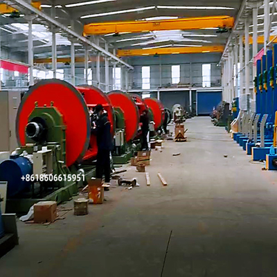 630/500 कठोर स्ट्रैंडर 54 बॉबिन रो लोडिंग कॉपर वायर स्ट्रैंडिंग मशीन