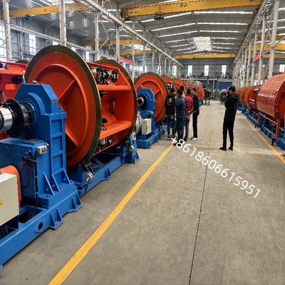 कॉम्पैक्ट कंडक्टर बनाने की मशीन कठोर फ्रेम स्ट्रैंडिंग मशीन JLK400/6+12