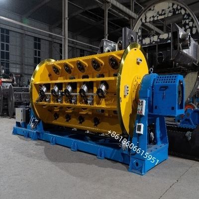 विद्युत चुम्बकीय तनाव कठोर स्ट्रैंडिंग मशीन 630/18+24 कठोर फ्रेम प्रकार बख्तरबंद मशीन