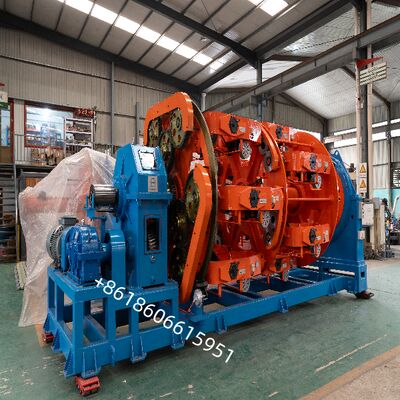 यूनिफॉर्म स्ट्रैंड लेय के लिए प्लैनेटरी स्ट्रैंडिंग मशीन और ऑल गियर बैक ट्विस्टिंग के साथ कैबल मैकेनिकल गुणों में सुधार